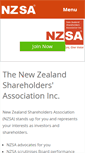 Mobile Screenshot of nzshareholders.co.nz